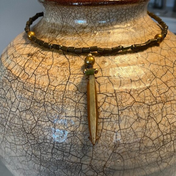 Crowheart Jewelry by Babette Hartman Necklace, Solomon...